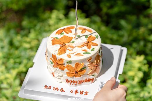 秋日繁花·油画风手绘蛋糕 | nama甜品研究所 商品图5