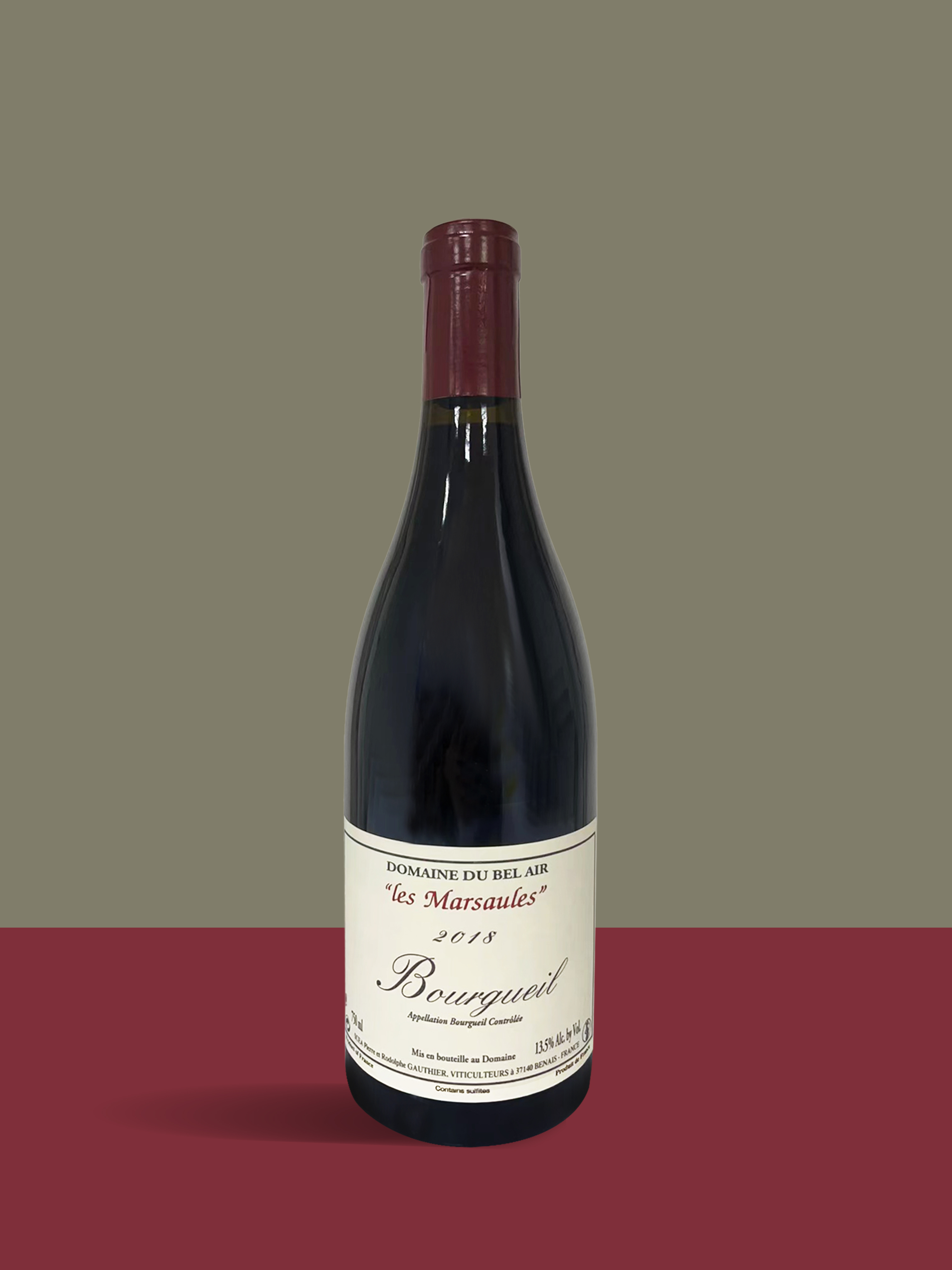 Domaine du BEL AIR, Bourgeuil Les Marsaules 2018