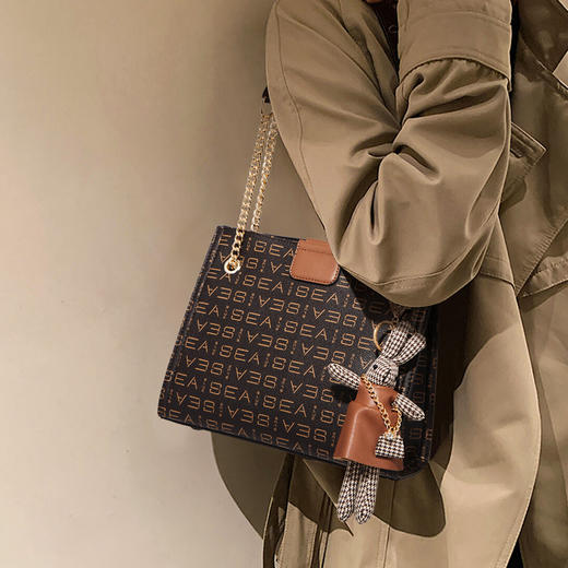 Safiya/索菲娅2023新款大容量托特包时尚单肩包女式斜挎包女包SF9140072Y 商品图0