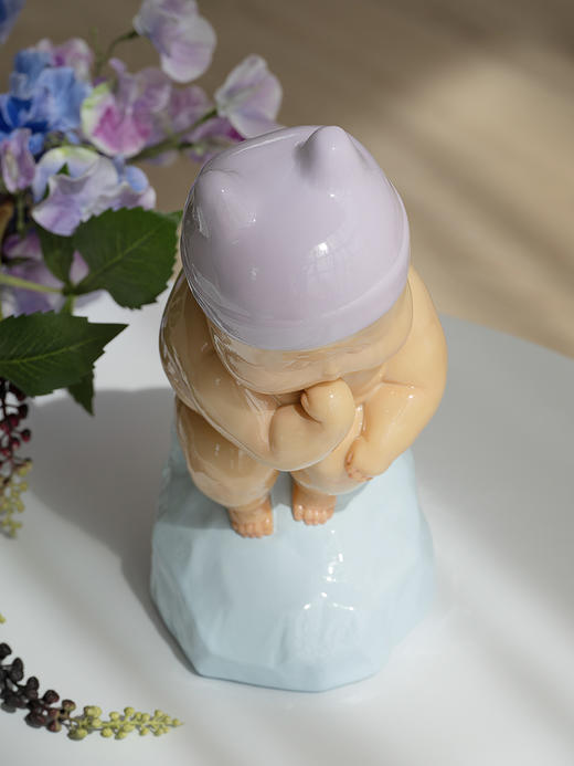 稀奇艺术瞿广慈人物雕塑《小小思想者》桌面摆件艺术品礼物 商品图2