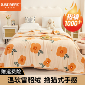 【品牌直发】加倍生活 雪貂绒四季毯 双面加绒 亲肤细腻 一毯多用
