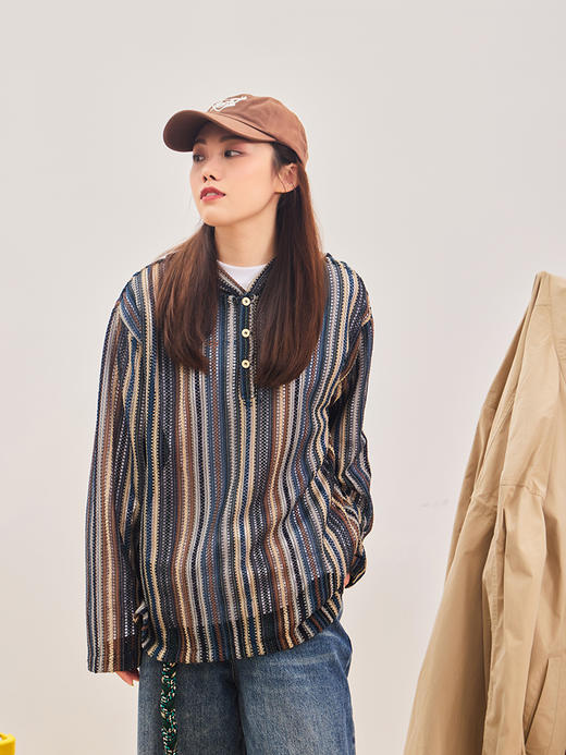 OADB/A14425A004/网格罩衫外套 商品图3