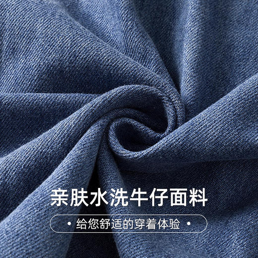 100%棉【新款DQ】大依优型大码口袋牛仔外套新款牛仔衣青年百搭上衣潮款加肥加大胖子 商品图1