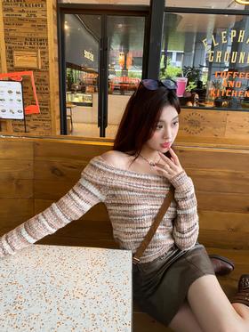 超有氛围感的美拉德一字肩毛衣GET！