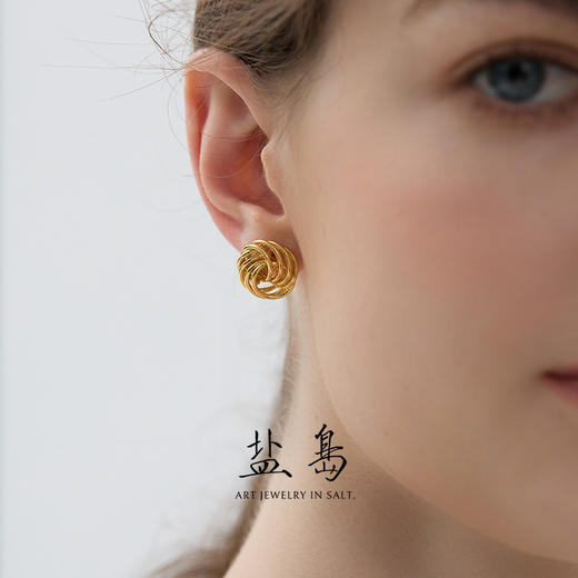 盐岛	琼花系列单花耳钉 商品图1