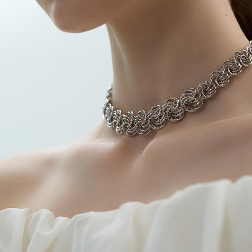 盐岛	琼花系列花团项链 商品图1