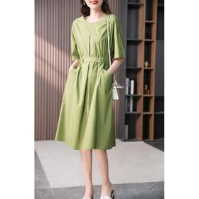 【现货7天】轻奢碎花真丝连衣裙女2023夏季新款V领显瘦桑蚕丝长款茶歇裙