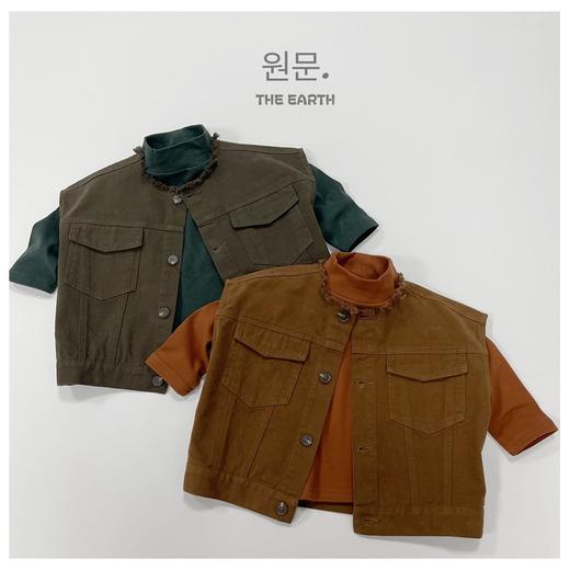 【露肩设计！新款韩系童马甲】儿童马甲秋季新款韩版日系男女童宝宝洋气露肩马甲，洋气潮流，宝贝们的时尚装备。ryzbsh 商品图1