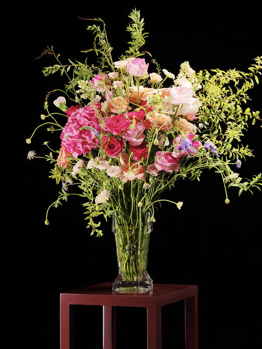 稀奇艺术罗马之心古典复古方形水晶玻璃花瓶客厅摆件 商品图2