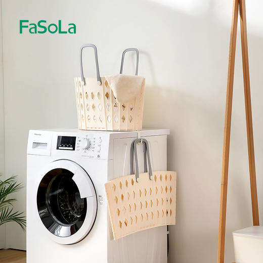 FaSoLa脏衣篓卫生间脏衣服收纳筐家用可折叠洗衣篮杂物整理收纳筐 商品图8