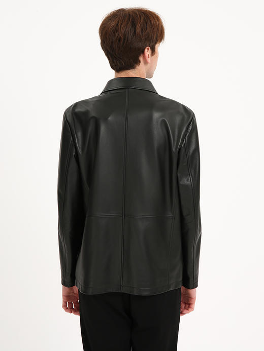 callisto黑色精选羊皮革皮夹克
 FSFLT010C BK 商品图2