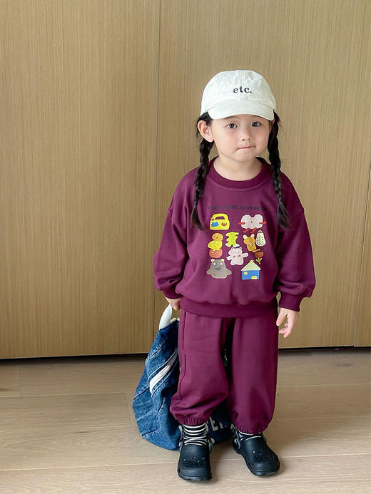 【纯棉舒适！秋季新款两件套】新款纯棉秋季服装儿童运动韩国童装，童趣添彩，纯棉舒适，秋季运动装备。ryzb#异业福利 商品图4