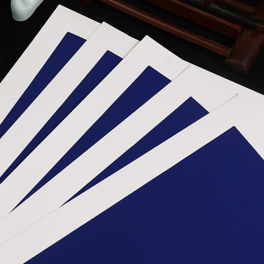 【庆学堂】红蓝卡纸 景泰蓝 水华朱 33*66卡纸文房四宝 商品图1