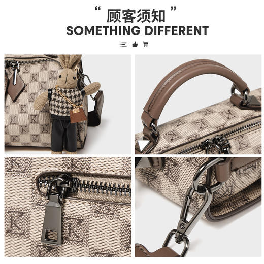 Safiya/索菲娅2023新款小兔挂件单肩包女士斜挎包女包SF900358Y 商品图1