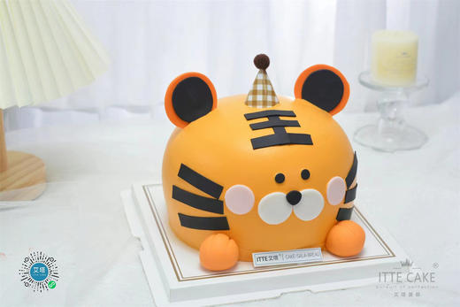 【超萌小老虎】动物奶油、新鲜水果、原味戚风蛋糕；小老虎宝宝，茁壮成长，可爱依旧，快乐多多~ 商品图0