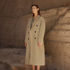 【中长款腰带羊毛大衣】23年秋冬新品女士羊毛大衣时尚经典双排扣大衣 商品缩略图3