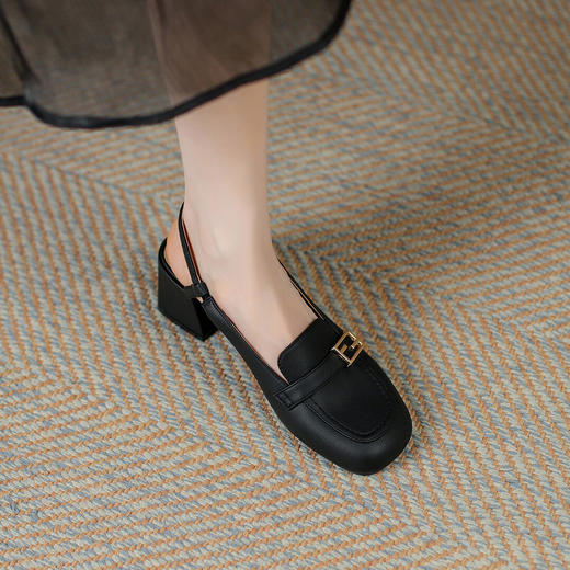 品质好货| Safiya索菲娅2023新款浅口粗跟后中空凉鞋 SF31115766 商品图10