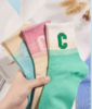 【家居百货】【韩系⁡多巴胺彩虹色大C字母袜中筒袜】整整10双⁧，简直是秋冬穿搭的天花 商品缩略图12