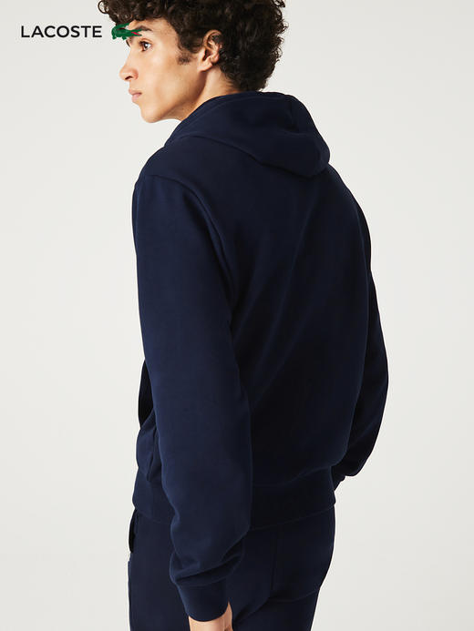 【海南专供价】Lacoste法国鳄鱼男装新款纯色休闲连帽衫运动卫衣SH2567-98 商品图2