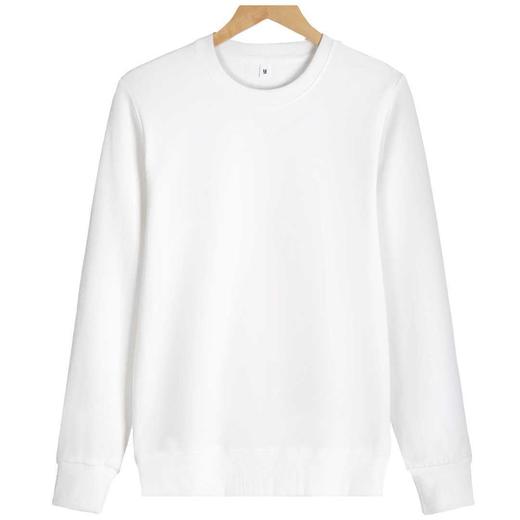 【高品质毛圈面料，设计简约大方！】纯色圆领毛圈卫衣男女无印刷logo卫衣 舒适柔软保暖设计简约大方，适合各种场合穿着！lm 商品图3