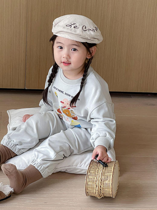 【纯棉舒适！秋季新款两件套】新款纯棉秋季服装儿童运动韩国童装，童趣添彩，纯棉舒适，秋季运动装备。ryzb#异业福利 商品图1