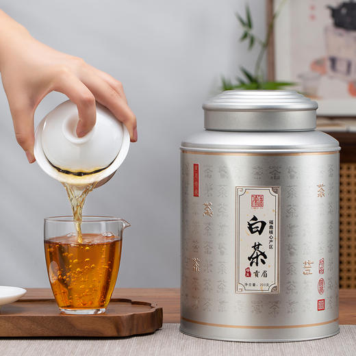 陈语丨贡眉 福鼎白茶 散茶 2017年 一级 200g 配手提袋 新旧包装随机发货 商品图2