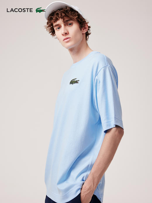 【海南专供价】Lacoste法国鳄鱼男女同款新款休闲圆领情侣短袖T恤衫TH0062-98 商品图2