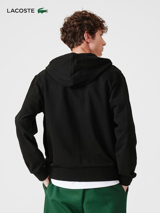 【海南专供价】Lacoste法国鳄鱼男装新款休闲百搭拉链连帽卫衣开衫SH2566-98 商品图1