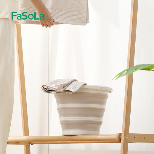 FaSoLa可折叠水桶加厚手提家用大容量便携式户外旅游学生宿舍桶盆 商品图3