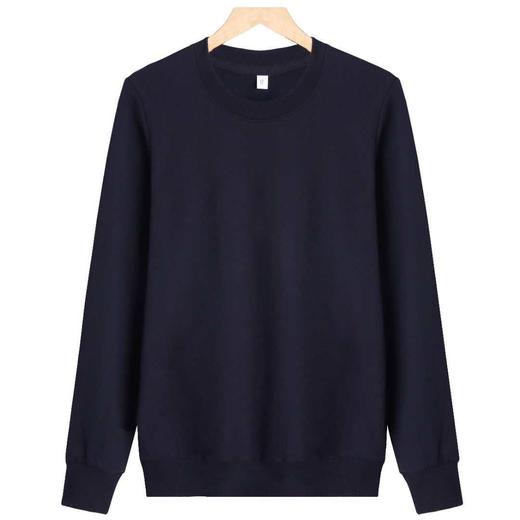 【高品质毛圈面料，设计简约大方！】纯色圆领毛圈卫衣男女无印刷logo卫衣 舒适柔软保暖设计简约大方，适合各种场合穿着！lm 商品图5