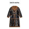 lost in echo设计师品牌时尚廓形羊毛里拼接PU长款皮衣外套大衣 商品缩略图4