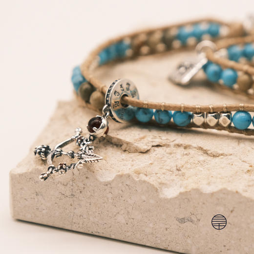 万物三千｜AP绿松石作明佛母花蔓弓箭手链 饰品 商品图1