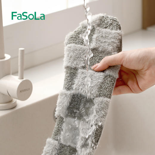FaSoLa马桶垫家用加厚加绒冬季通用坐便器套粘贴式可水洗马桶坐垫 商品图7