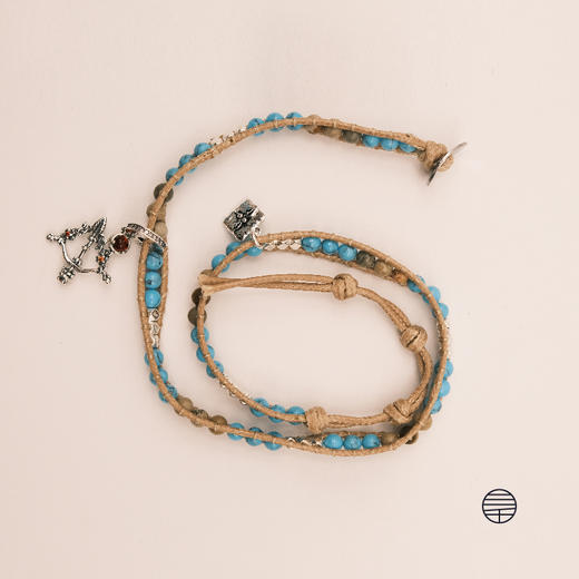 万物三千｜AP绿松石作明佛母花蔓弓箭手链 饰品 商品图2