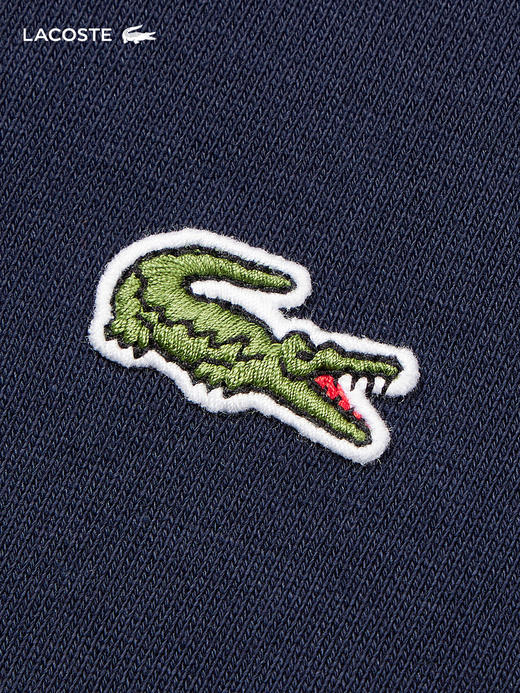 【海南专供价】Lacoste法国鳄鱼男装新款纯色休闲连帽衫运动卫衣SH2567-98 商品图4