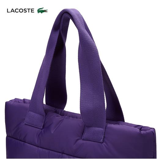 【海南专供价】Lacoste法国鳄鱼男女同款新款深紫色大号手提包NU4352PZ 商品图3