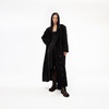 [捡漏价]lost in echo设计师品牌宽肩廓形翻领直筒长款羊驼毛西装大衣黑色 商品缩略图0