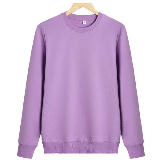 【高品质毛圈面料，设计简约大方！】纯色圆领毛圈卫衣男女无印刷logo卫衣 舒适柔软保暖设计简约大方，适合各种场合穿着！lm 商品图1