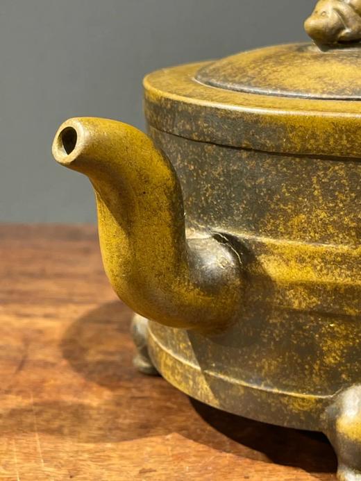 黄泥紫砂奁型握把壶，顺丰包邮 商品图6