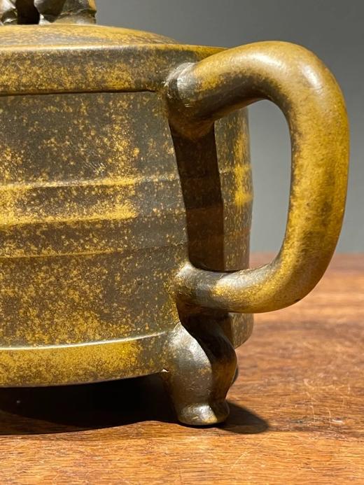 黄泥紫砂奁型握把壶，顺丰包邮 商品图12