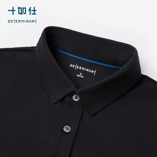 十如仕针织弹力吸湿速干商务休闲长袖POLO-P19-01 商品图10