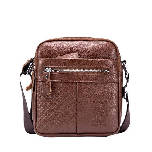 牛船长皮具真皮单肩包男头层牛皮夏季休闲复古大容量中小包男包 商品图4