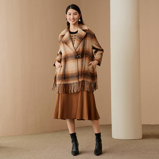 EITIE爱特爱冬季新款时尚复古毛呢大衣6814510 商品图3