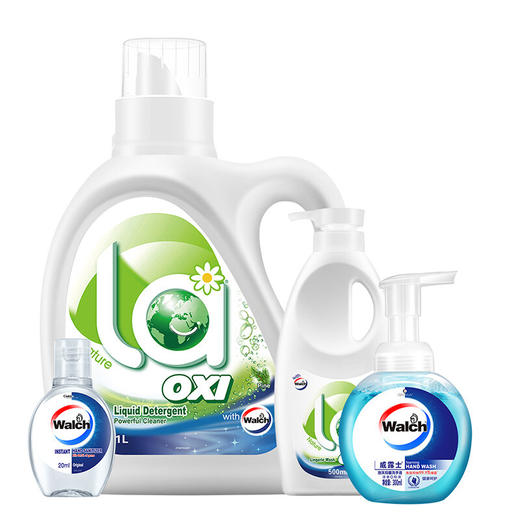 【分仓直发包邮】威露士（Walch）La有氧洗威露士洗衣液护理除菌套装ZH060-1  商品图0