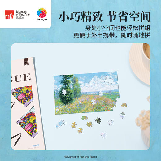 160片 迷你塑料拼图 Q1140 波士顿美术博物馆系列-莫奈-杨树与草甸 商品图4