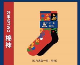 艺术家合作款 | 田东明·好事成TWO 纺织棉袜（一套两双）