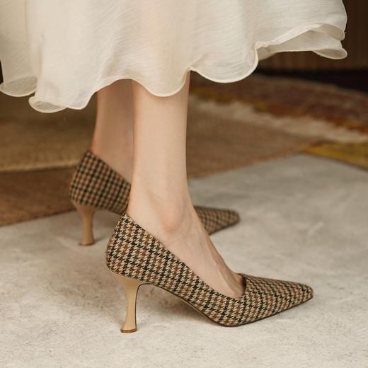 尖头小香风单鞋，细跟百搭纯欲风高跟鞋MCC-C-882 商品图2