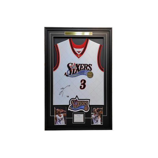 收藏系列 艾弗森 76人队3号白色 75周年限定款 亲笔签名球衣 商品图0