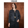 VIMAGE纬漫纪冬季新款纯色时尚个性短款外套女V2011601 商品缩略图3