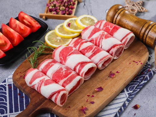 【送蘸料汁一包】3盒装牛肉卷，原切谷饲雪花牛肉卷200g 商品图0